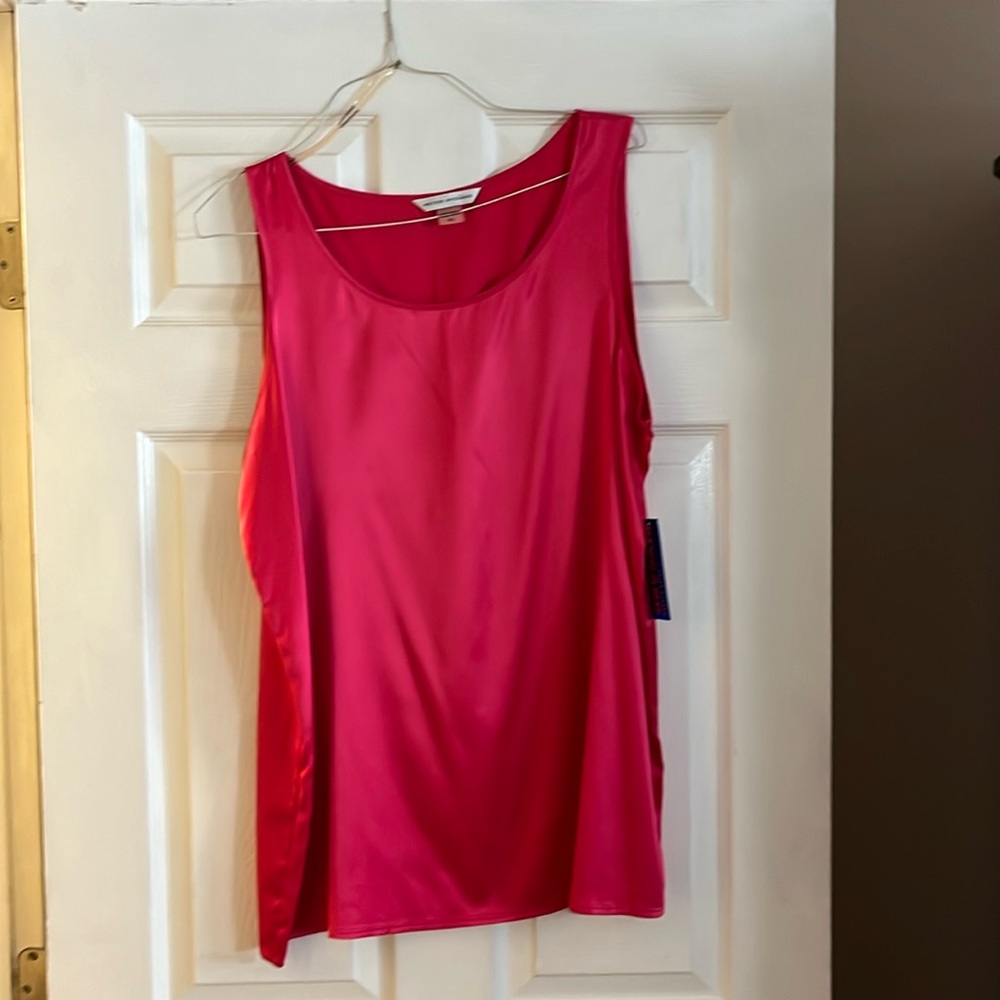 Summer silk tank top